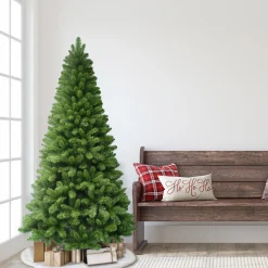 CC Christmas Decor Unlit-6.5' Virginia Pine Artificial Christmas Tree, Unlit