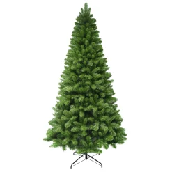 CC Christmas Decor Unlit-7.5' Virginia Pine Artificial Christmas Tree, Unlit
