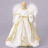 Roman Angels-12" White And Gold Angel Christmas Tree Topper - 33694925