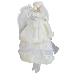 Roman Angels-12" White Angel In A Dress Christmas Tree Topper- Unlit
