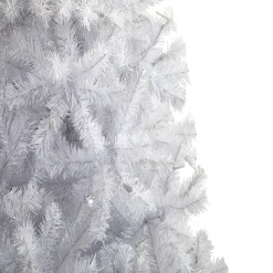 Nearly Natural Unlit-6' White Artificial Christmas Tree, Unlit