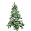 aleko Snowing- Artificial Christmas Tree With Snow Dusted Tips 6 Foot