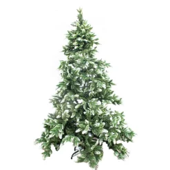 aleko Snowing- Artificial Christmas Tree With Snow Dusted Tips 6 Foot