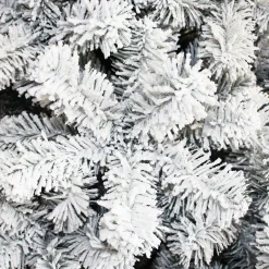 aleko Snowing- Cts6Ft01 Premium Artificial Snow Flocked Fir Holiday Christmas Tree - 6 Foot