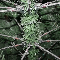 aleko Snowing- Cts6Ft01 Premium Artificial Snow Flocked Fir Holiday Christmas Tree - 6 Foot