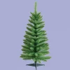 KSA Unlit-Artificial Green Pine Christmas Tree With Plastic Base 4.5'- Unlit