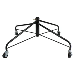 Northlight Artificial Tree Stands-Black Rolling Christmas Tree Stand For 9'-12' Artificial Trees
