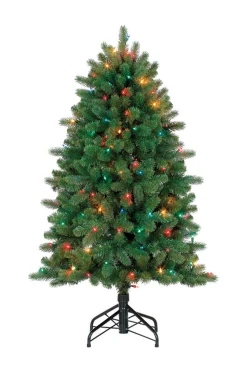Celebrations Home Unlit-Celebrations 4 Ft. Full Incandescent 150 Count Grande Fir Color Changing Christmas Tree - Case Of: 1;