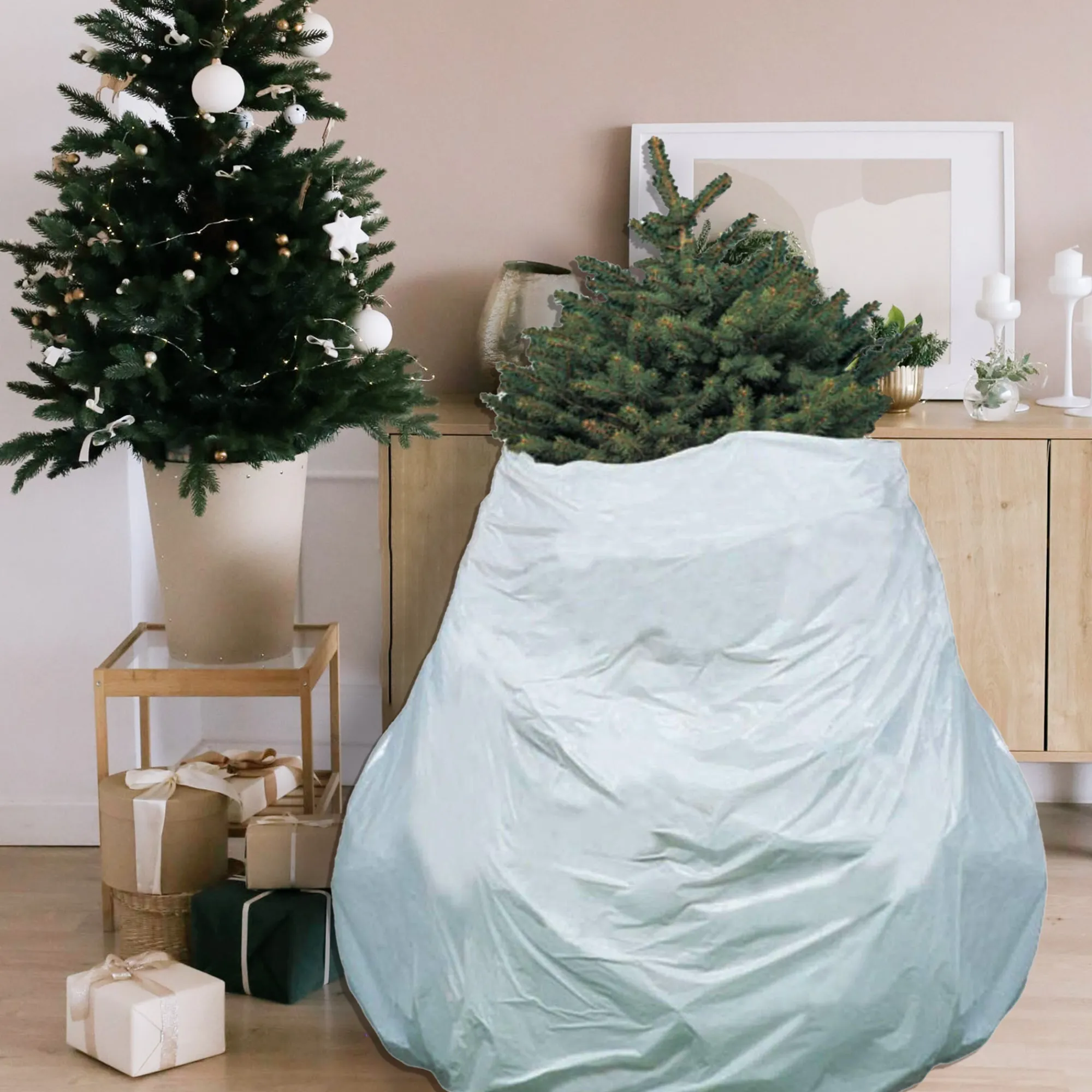 CC Christmas Decor Tree Storage-Christmas Tree Removal Bag - Fits Up To 7.5' Tree