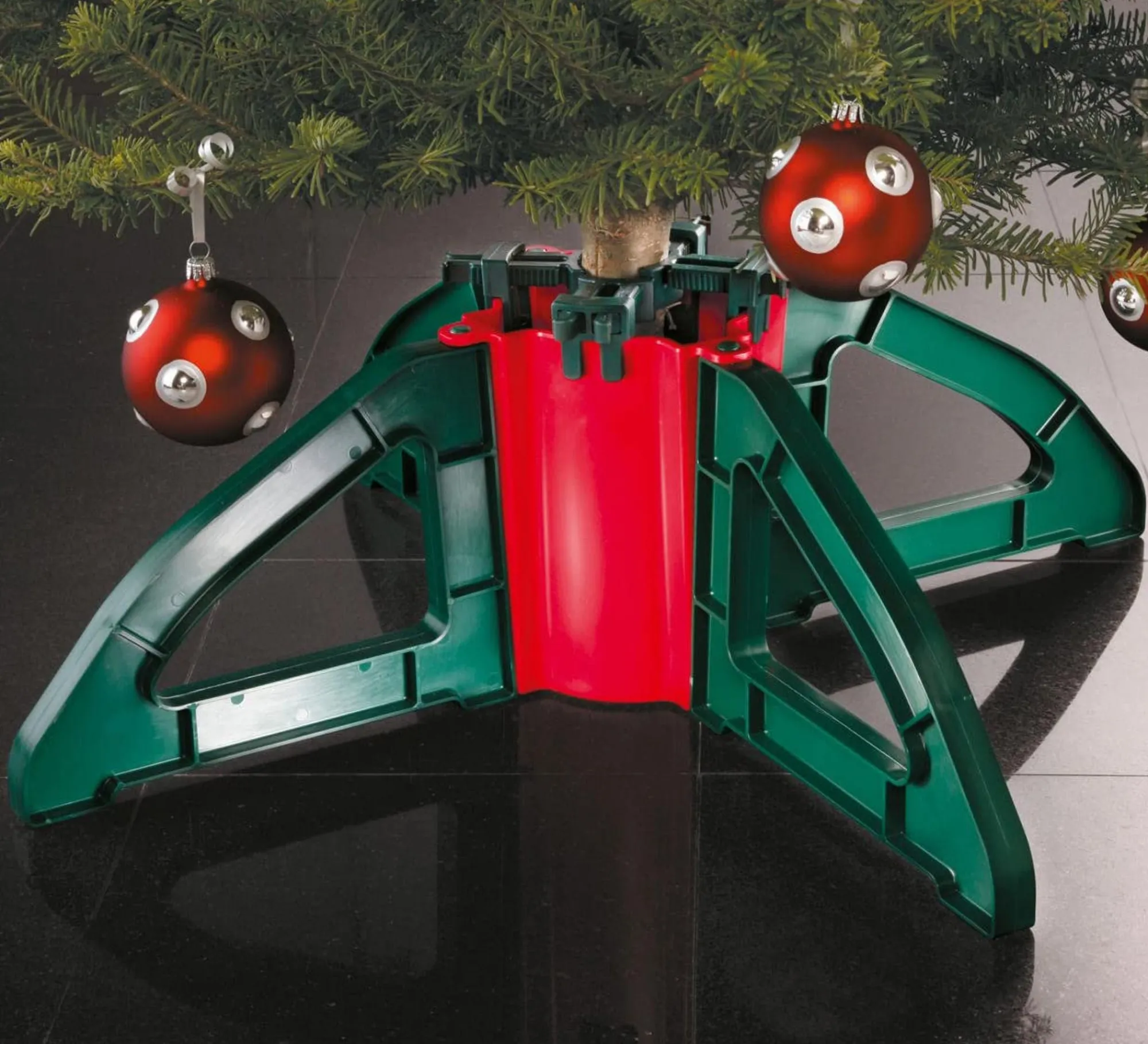 Northlight Real Tree Stands-Christmas Tree Stand With Clamping System - For Real Live Trees Up To 10'