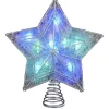 Kurt Adler Finials-Color Changing Led Light Up Star Christmas Tree Topper 12 Inch Decoration Ul4301