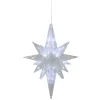 Brite Star Stars-3D Led And Morphing Acrylic Bethlehem Star, Clear Star With White Lights 2'