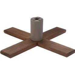 Northlight Artificial Tree Stands-Dark Wood Adjustable Artificial Christmas Tree Stand - For Trees Up To 7.75Ft Tall