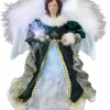 Kurt Adler Finials-Fiber Optic Green Irish Angel Christmas Tree Topper Decoration Ul1075 Ireland