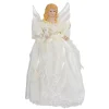 Kurt Adler Finials-Gold And Ivory Angel Light Up Christmas Tree Topper With 10 Lights Ul1076 New