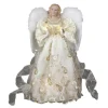 Kurt Adler Finials-Gold Angel Light Up Christmas Tree Topper With 10 Lights Decoration Ul1074 New