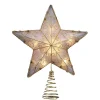 Kurt Adler Finials-Gold Reflector Star Light Up Christmas Tree Topper Decoration Ul1881 New