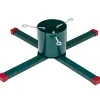 Northlight Real Tree Stands-Green Metal Live Christmas Tree Stand - For Trees Up To 9Ft Tall