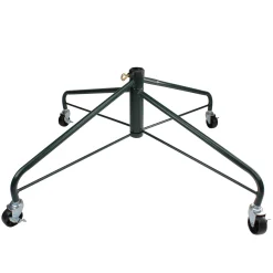 Northlight Artificial Tree Stands-Green Rolling Christmas Tree Stand For 9'-12' Artificial Trees