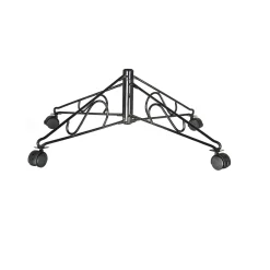 Contemporary Home Living Artificial Tree Stands-Green Rolling Christmas Tree Stand For 10' Artificial Trees
