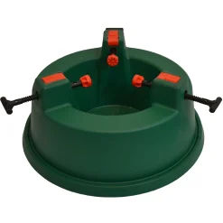 Northlight Real Tree Stands-Green Wide Mouth Simple Set Live Christmas Tree Stand - Holds Trees Up To 6Ft