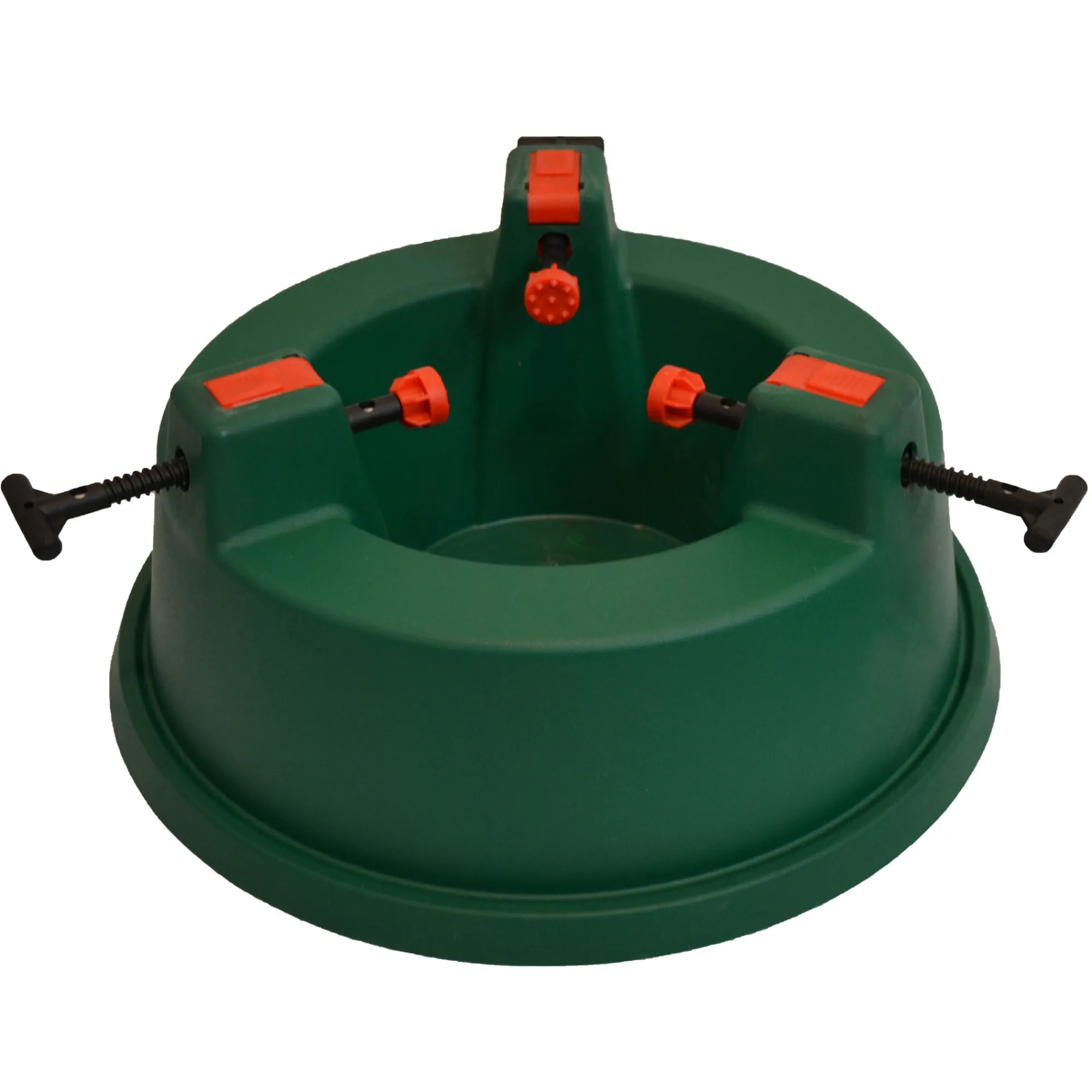 Northlight Real Tree Stands-Green Wide Mouth Simple Set Live Christmas Tree Stand - Holds Trees Up To 6Ft