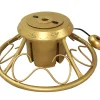 CMI Artificial Tree Stands-Heavy Duty Fancy Gold Metal Rotating Artificial Christmas Tree Stand