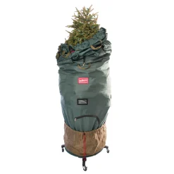 Northlight Tree Storage-Large Adjustable Upright Christmas Tree Protective Storage Bag W/ 2 Way Rolling - Hold Up To 9' Trees
