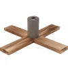 Northlight Artificial Tree Stands-Light Wood Adjustable Artificial Christmas Tree Stand - For Trees Up To 7.75Ft Tall