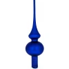 BESTPYSANKY Finials-Matte Solid Blue Glass Christmastree Topper 11 Inches