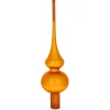 BESTPYSANKY Finials-Matte Solid Gold Glass Christmastree Topper 11 Inches