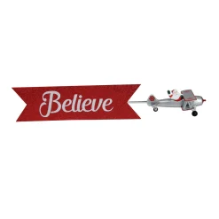 Mr. Christmas Santa Claus- Santa In Biplane Animated Tree Topper