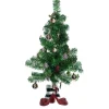 KSA Unlit-Pack Of 6 Fully Decorated Wizard Of Oz Artificial Christmas Tinsel Tree Sets 18"