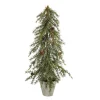 Diva At Home Unlit-Pack Of 2 Potted Pine Pencil Artificial Christmas Tree - Unlit 28"