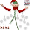 Christmas Central Stars-19-Piece Elf Tree Topper And Ornaments Christmas Tree Decorating Kit