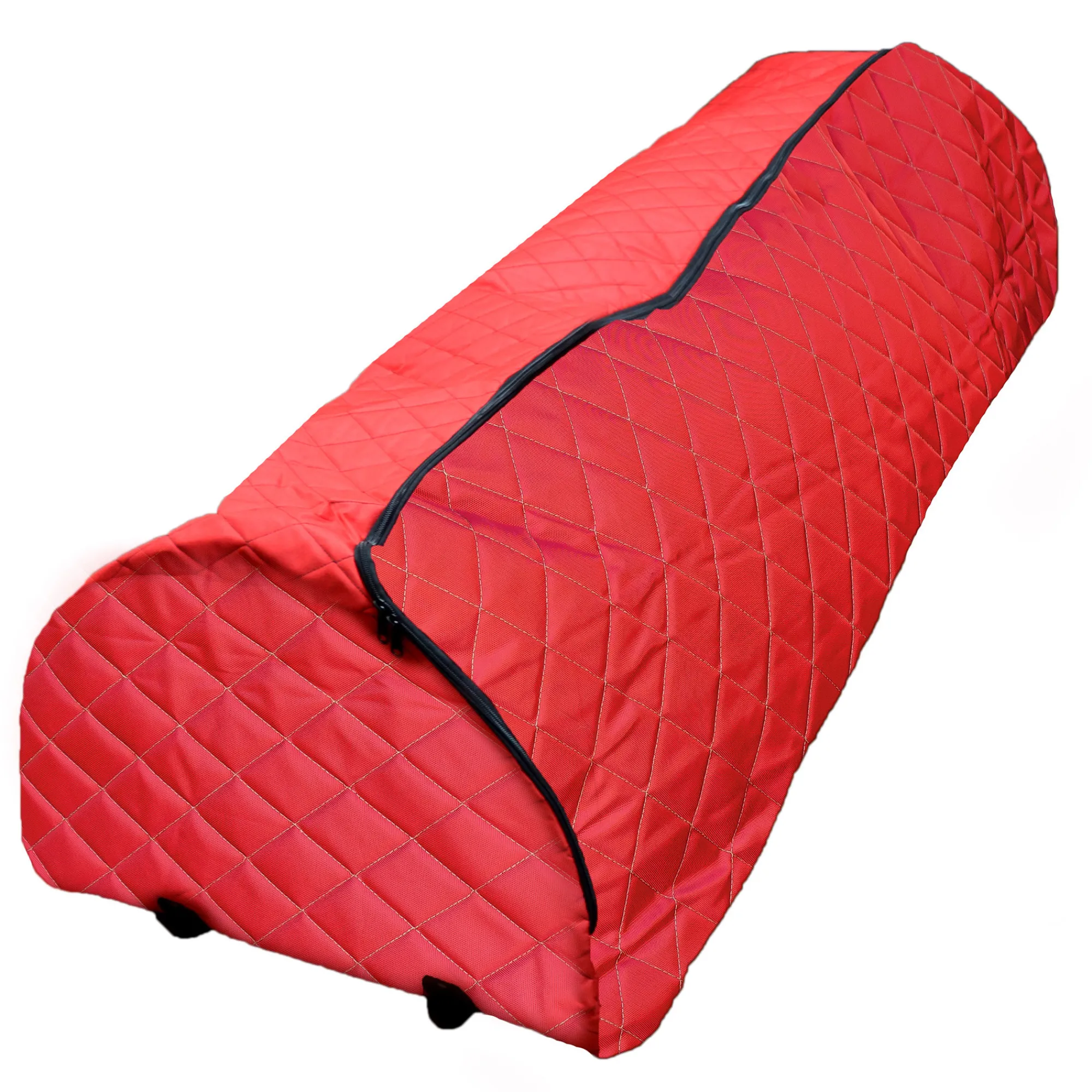 Northlight Tree Storage-Quilted Red Rolling Christmas Tree Storage Bag For Trees Up To 7.5Ft