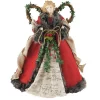 Home and Holiday Shops Finials-Santa's Workshop Red Homespun Angel Christmas Tree Topper 16 Inch