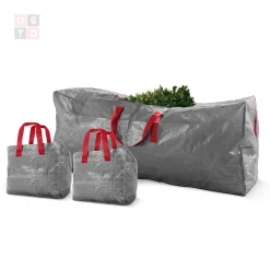 osto Tree Storage-Set Of 3 Gray Waterproof Garland And Christmas Tree Storage Bags 65"