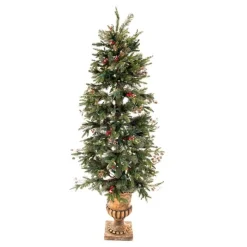 Northlight Tree Storage-Set Of 2 Red And Black Christmas Topiary Storage Bags With Drawstring 36