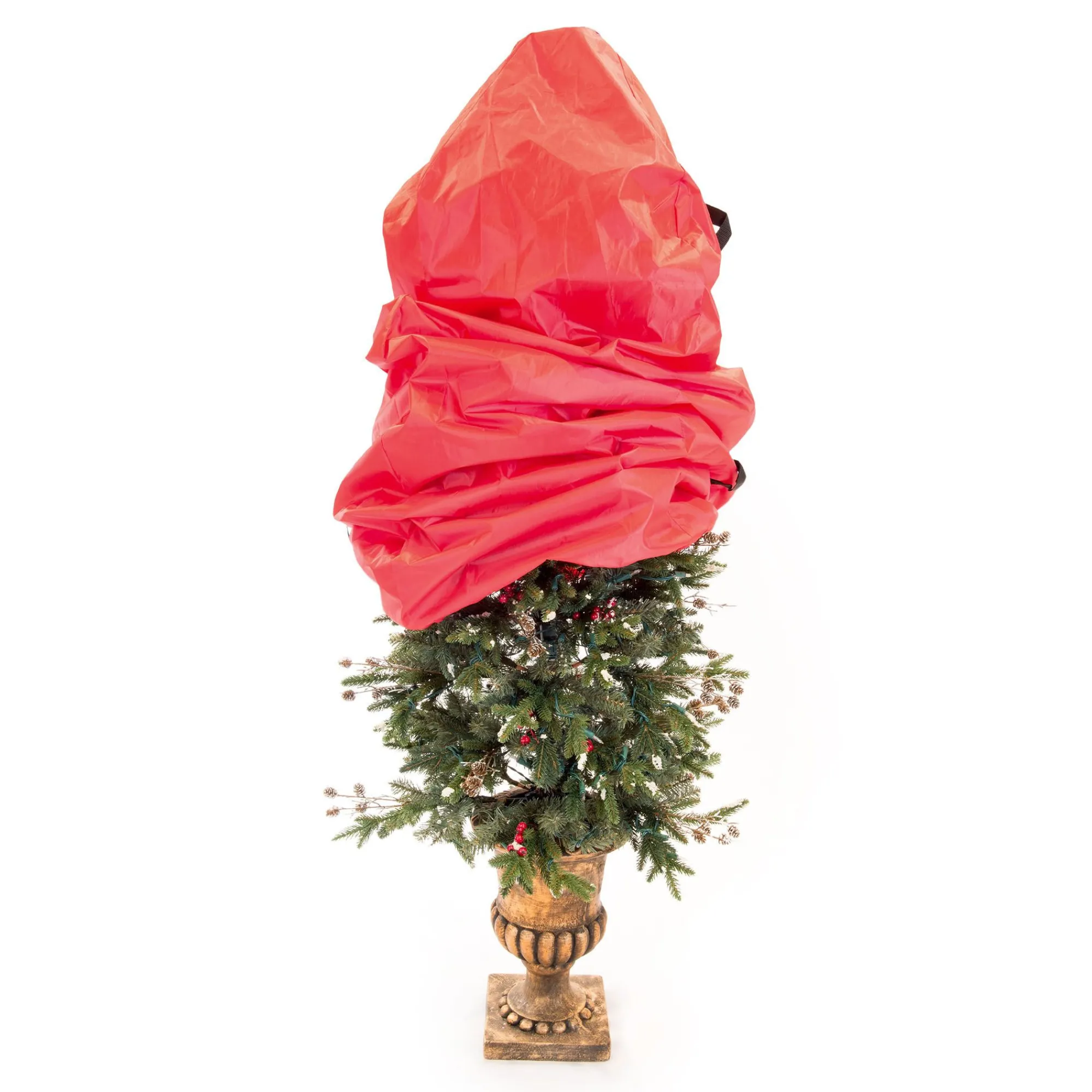 Village Lighting Co. Tree Storage-Set Of 2 Red Topiary Christmas Tree Storage Bag, 48"