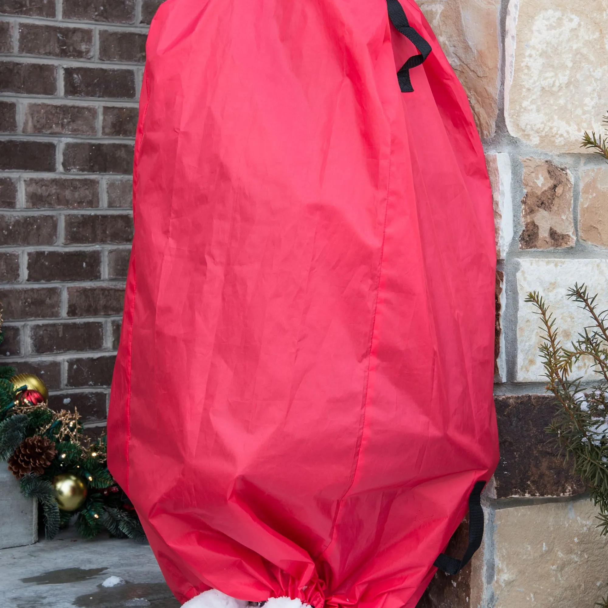 Village Lighting Co. Tree Storage-Set Of 2 Red Topiary Christmas Tree Storage Bag, 48"