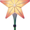 BlissLights Stars-Shining Star Christmas Tree Topper - Multicolored Led Light Show, Indoor Holiday Projector Lighting (Gold Trim, Red Stars)