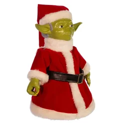 Kurt Adler Finials-Star Wars Yoda Wearing A Santa Claus Suit Christmas Tree Topper Decoration