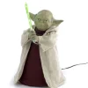 Kurt Adler Finials-Star Wars Yoda With Led Light Up Lightsaber Christmas Tree Topper Decoration New
