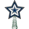 The Memory Company Stars- 10" Lighted Blue And White Star Nfl Dallas Cowboys Christmas Tree Topper - Nfl-Dal-690