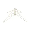 Northlight Artificial Tree Stands-White Metal Folding Christmas Tree Stand For 4.5' Artificial Trees